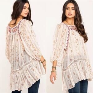 Free People Dance Magic Tunic in Ivory XS